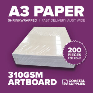310gsm Artboard A3 Paper (200 Sheets)