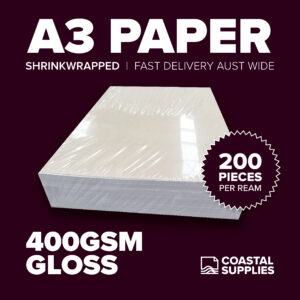 400gsm Gloss A3 Paper (200 Sheets)