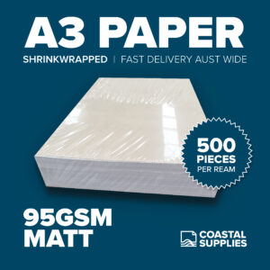 95gsm Matt A3 Paper (500 Sheets)