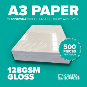 128gsm Gloss A3 Paper (500 Sheets)