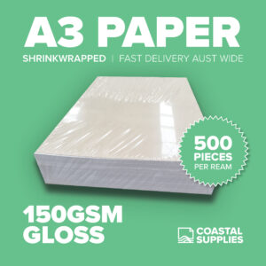 150gsm Gloss A3 Paper (500 Sheets)
