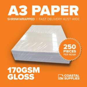 170gsm Gloss A3 Paper (250 Sheets)