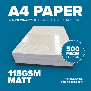 115gsm Matt A4 Paper<br>(500 Sheets)