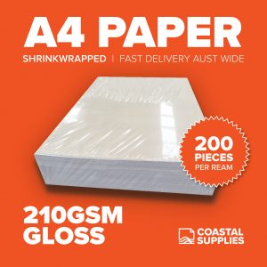 210gsm Gloss A4 Paper<br>(200 Sheets)
